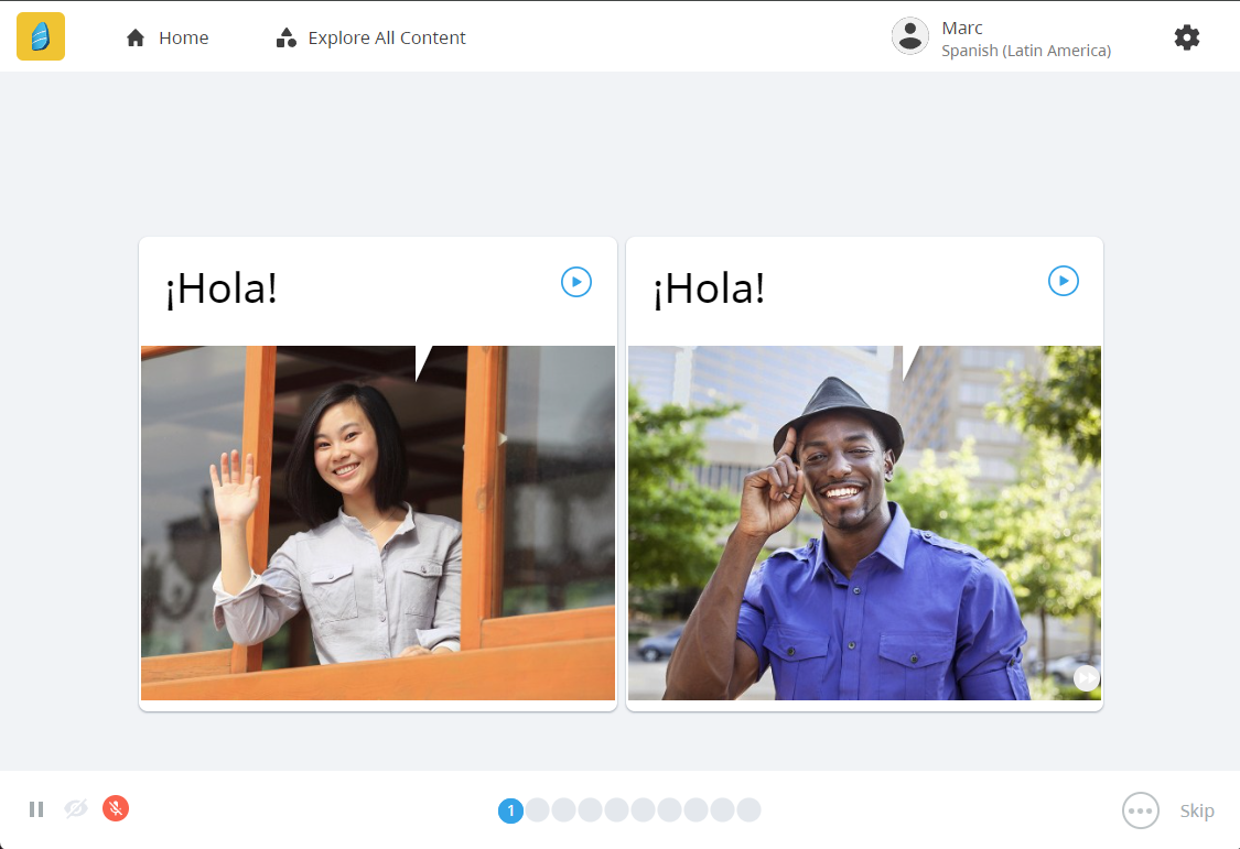 Rosetta Stone screenshot